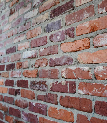 vintage toast brick wall closeup